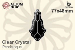 Preciosa Pendeloque (1001) 77x48mm - Clear Crystal