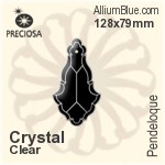 Preciosa Pendeloque (1001) 128x79mm - Metal Coating