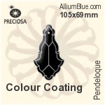 Preciosa Pendeloque (1001) 117x71mm - Metal Coating