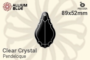 Preciosa Pendeloque (1009) 89x52mm - Clear Crystal - Haga Click en la Imagen para Cerrar