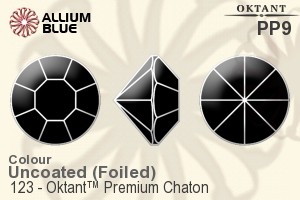 Oktant™ Premium チャトン (123) PP9 - カラー 裏面ゴールドフォイル - ウインドウを閉じる
