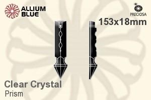 Preciosa Prism (137) 153x18mm - Clear Crystal - Haga Click en la Imagen para Cerrar