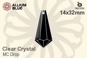 Preciosa MC Drop (1381) 14x32mm - Clear Crystal - Haga Click en la Imagen para Cerrar