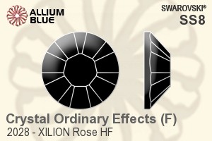 スワロフスキー XILION Rose フラットバック(HF) (2028) SS8 - クリスタル （オーディナリー　エフェクト） アルミニウムフォイル - ウインドウを閉じる