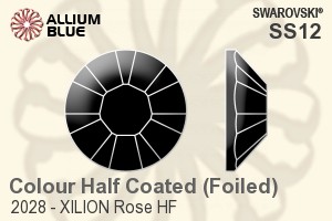 スワロフスキー XILION Rose フラットバック(HF) (2028) SS12 - カラー（ハーフ　コーティング） アルミニウムフォイル