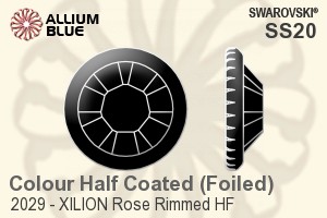 Swarovski XILION Rose Rimmed Flat Back Hotfix (2029) SS20 - Colour (Half Coated) With Aluminum Foiling - Haga Click en la Imagen para Cerrar