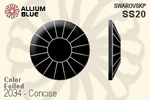 Swarovski Concise Flat Back No-Hotfix (2034) SS20 - Color With Platinum Foiling