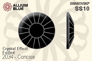Swarovski Concise Flat Back No-Hotfix (2034) SS10 - Crystal Effect With Platinum Foiling - Haga Click en la Imagen para Cerrar