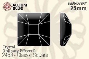 スワロフスキー Mosaic フラットバック ラインストーン (2483) 25mm - クリスタル （オーディナリー　エフェクト） プラチナフォイル - ウインドウを閉じる