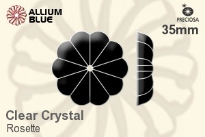 Preciosa Rosette (2528) 35mm - Clear Crystal - Haga Click en la Imagen para Cerrar