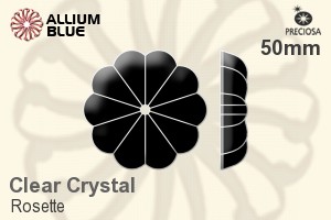 Preciosa Rosette (2528) 50mm - Clear Crystal