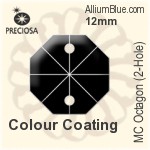 Preciosa MC Octagon (2-Hole) (2552) 16mm - Metal Coating