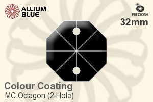 Preciosa MC Octagon (2-Hole) (2552) 32mm - Colour Coating - 关闭视窗 >> 可点击图片
