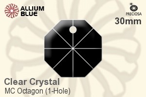 プレシオサ MC Octagon (1-Hole) (2571) 30mm - クリスタル