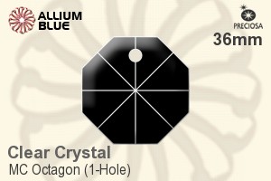 プレシオサ MC Octagon (1-Hole) (2571) 36mm - クリスタル - ウインドウを閉じる