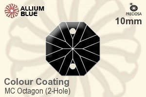 Preciosa MC Octagon (2-Hole) (2611) 10mm - Colour Coating - 關閉視窗 >> 可點擊圖片