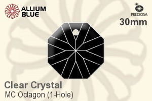 Preciosa MC Octagon (1-Hole) (2636) 30mm - Clear Crystal - 關閉視窗 >> 可點擊圖片