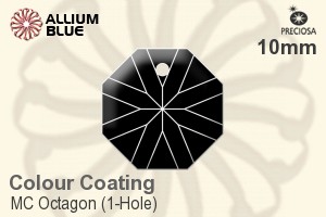 Preciosa MC Octagon (1-Hole) (2636) 10mm - Colour Coating - Click Image to Close