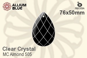 Preciosa MC Almond 505 (2661) 76x50mm - Clear Crystal - 关闭视窗 >> 可点击图片