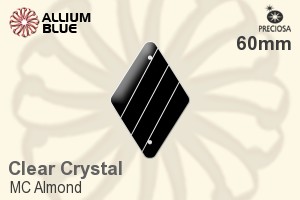 Preciosa MC Almond (2698) 60mm - Clear Crystal - Click Image to Close