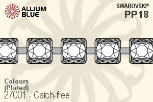 Swarovski Catch-free Cupchain (27001) PP18, Plated, 00C - Colors