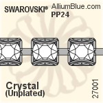 Swarovski Catch-free Cupchain (27001) PP24, Plated, 00C - Crystal Effects