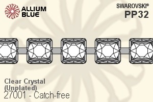 スワロフスキー Catch-free Cupchain (27001) PP32, Unメッキ, 00C - クリスタル