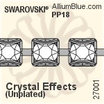 Swarovski Catch-free Cupchain (27001) PP18, Plated, 00C - Crystal Effects