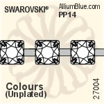 Swarovski Round Cupchain (27004) PP11, Unplated, 00C - Colors