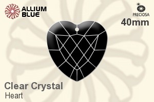 Preciosa Heart (2727) 40mm - Clear Crystal