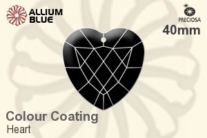 Preciosa Heart (2727) 40mm - Colour Coating - Click Image to Close