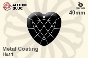 Preciosa Heart (2727) 40mm - Metal Coating