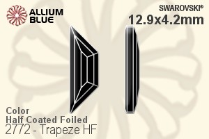 施華洛世奇 Trapeze 熨底平底石 (2772) 12.9x4.2mm - 顏色（半塗層） 鋁質水銀底 - 關閉視窗 >> 可點擊圖片