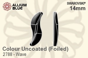 Swarovski Wave Flat Back No-Hotfix (2788) 14mm - Colour (Uncoated) With Platinum Foiling - Haga Click en la Imagen para Cerrar