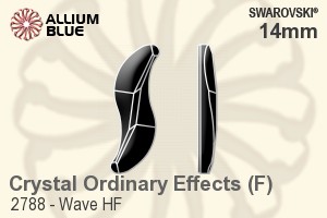 Swarovski Wave Flat Back Hotfix (2788) 14mm - Crystal Effect With Aluminum Foiling - Haga Click en la Imagen para Cerrar
