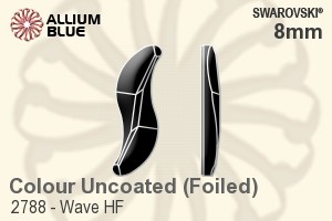 Swarovski Wave Flat Back Hotfix (2788) 8mm - Colour (Uncoated) With Aluminum Foiling - 关闭视窗 >> 可点击图片