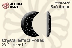 施華洛世奇 Moon 熨底平底石 (2813) 8x5.5mm - 白色（半塗層） 鋁質水銀底 - 關閉視窗 >> 可點擊圖片