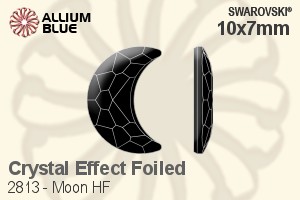 Swarovski Moon Flat Back Hotfix (2813) 10x7mm - Crystal Effect With Aluminum Foiling - Click Image to Close