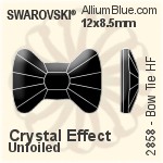 スワロフスキー Bow Tie ラインストーン ホットフィックス (2858) 9x6.5mm - カラー 裏面アルミニウムフォイル