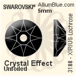 Swarovski XIRIUS Lochrose Sew-on Stone (3188) 5mm - Color (Half Coated) Unfoiled