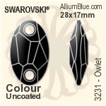 スワロフスキー Galactic Vertical ペンダント (6656) 27mm - カラー