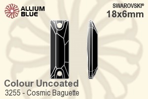 Swarovski Cosmic Baguette Sew-on Stone (3255) 18x6mm - Color Unfoiled - Click Image to Close