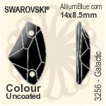 Swarovski Galactic Sew-on Stone (3256) 14x8.5mm - Crystal Effect With Platinum Foiling