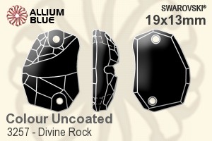 Swarovski Divine Rock Sew-on Stone (3257) 19x13mm - Colour (Uncoated) Unfoiled - 关闭视窗 >> 可点击图片