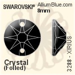 Swarovski XIRIUS Sew-on Stone (3288) 10mm - Crystal Effect With Platinum Foiling
