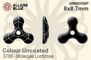 Swarovski Molecule Lochrose Sew-on Stone (3708) 8x8.7mm - Color Unfoiled - Click Image to Close