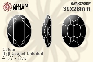 Swarovski Oval Fancy Stone (4127) 39x28mm - Colour (Half Coated) Unfoiled - Click Image to Close