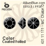 Preciosa MC Chaton OPTIMA (431 11 111) SS13.5 / PP26 - Color Unfoiled