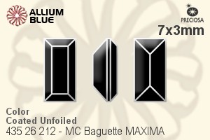 Preciosa MC Baguette MAXIMA Fancy Stone (435 26 212) 7x3mm - Color (Coated) Unfoiled - Haga Click en la Imagen para Cerrar