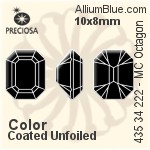 Preciosa MC Octagon MAXIMA Fancy Stone (435 34 222) 10x8mm - Color Unfoiled
